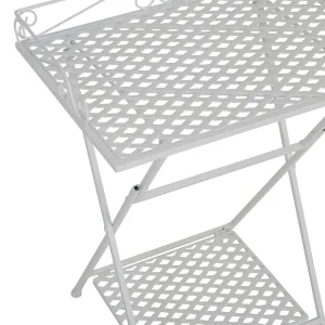 Comptoir De Famille Table D’appoint Pliante En Fer Blanc H67cm – Charmet 10
