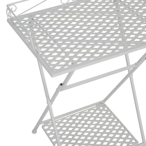 Comptoir De Famille Table D’appoint Pliante En Fer Blanc H67cm – Charmet 4