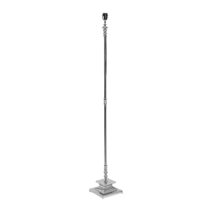 Côté Table Pied De Lampadaire Attaleia Gris Et Argent En Aluminium 7