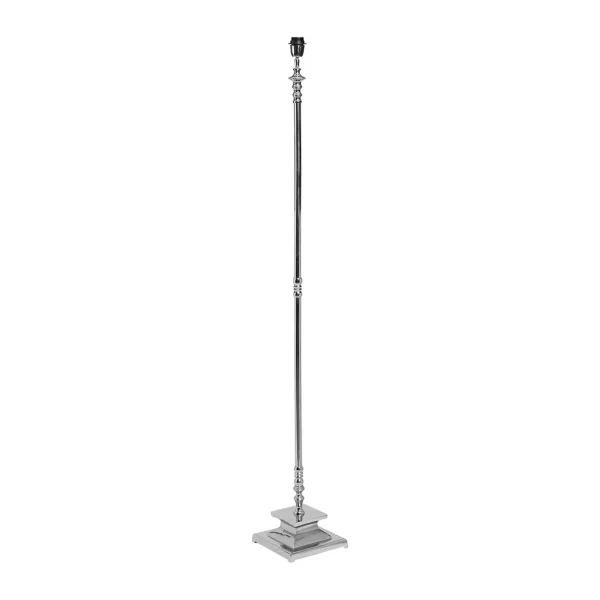 Côté Table Pied De Lampadaire Attaleia Gris Et Argent En Aluminium 3