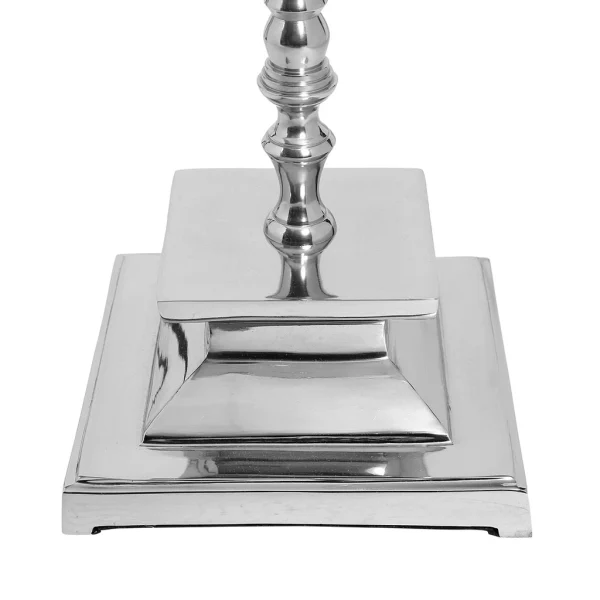 Côté Table Pied De Lampadaire Attaleia Gris Et Argent En Aluminium 4