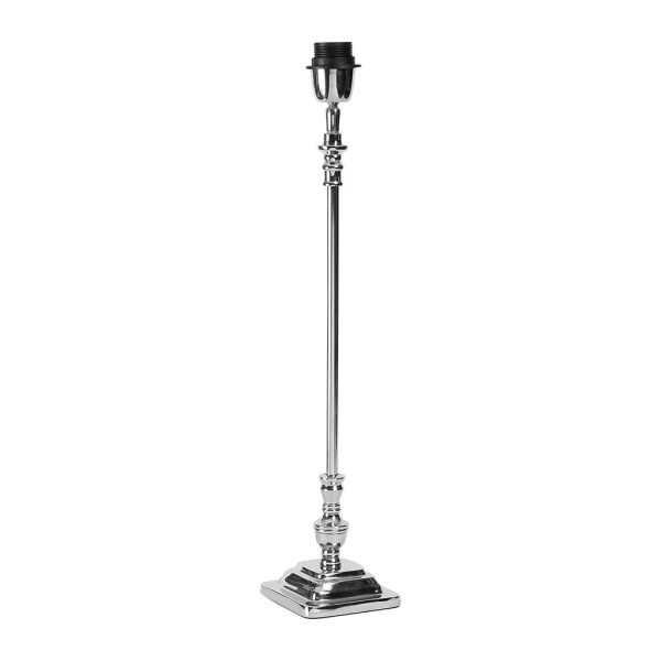 Côté Table Pied De Lampe Attaleia Gris Et Argent En Aluminium 3