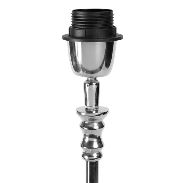 Côté Table Pied De Lampe En Aluminium Gris Et Argent – Olibia 4