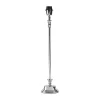 Côté Table Pied De Lampe Olibia Gris Argenté En Aluminium (grand Modèle) 11