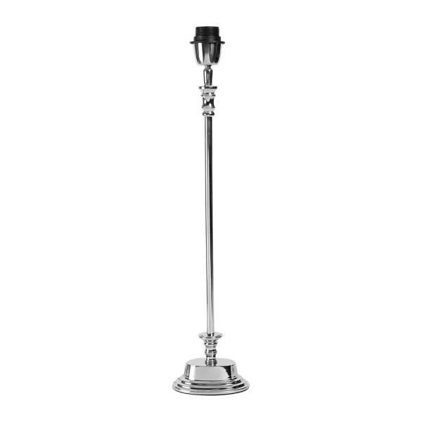 Côté Table Pied De Lampe Olibia Gris Argenté En Aluminium (grand Modèle) 1