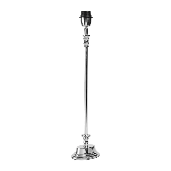 Côté Table Pied De Lampe Olibia Gris Argenté En Aluminium (grand Modèle) 3