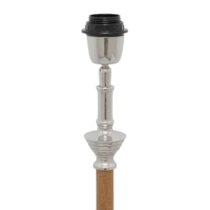 Côté Table Pied Lampe En Aluminium Et Manguier H60cm Argent – Chaveny 7