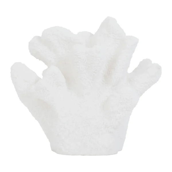 Côté Table Lampe Led Exterieur En Résine Et Sable Blanc – Egee Corail 1
