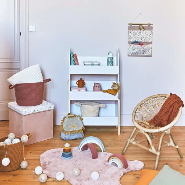 Moulin Roty Doudou Attache-tétine Lion Sous Mon Baobab – H33cm Moutarde 4
