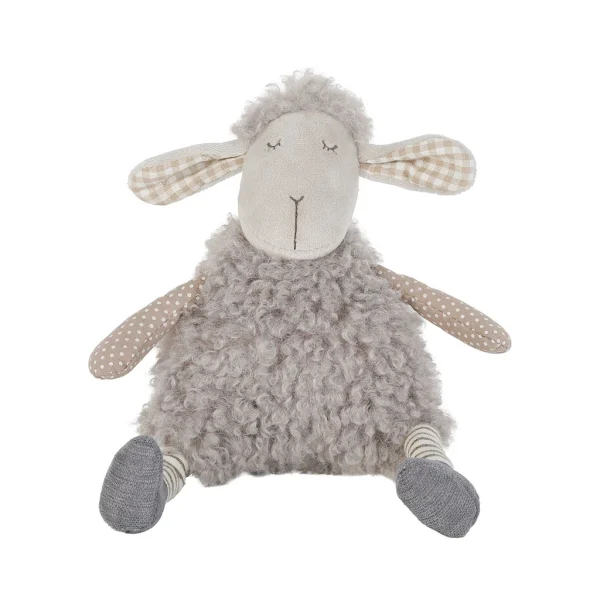 Jardin D’Ulysse Deco Brebis Shaggy Gris 18x8xh20cm Polyester Et Coton 1