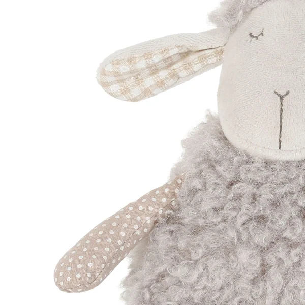 Jardin D’Ulysse Deco Brebis Shaggy Gris 18x8xh20cm Polyester Et Coton 3