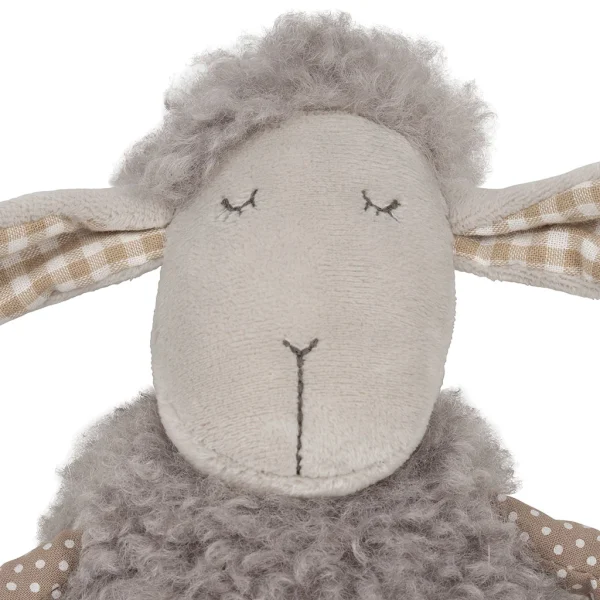 Jardin D’Ulysse Deco Brebis Shaggy Gris 18x8xh20cm Polyester Et Coton 4