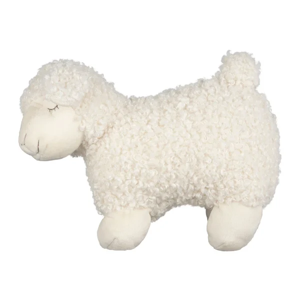 Jardin D’Ulysse Deco Agneau Shaggy Blanc 30x12xh20cm Polyester 1