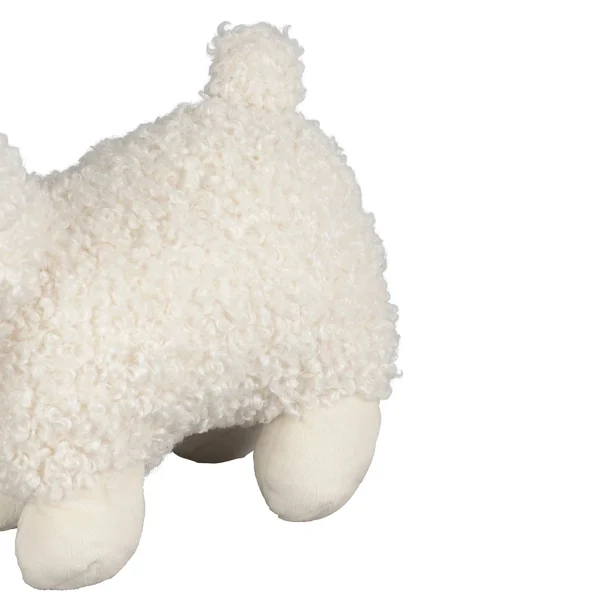 Jardin D’Ulysse Deco Agneau Shaggy Blanc 30x12xh20cm Polyester 5