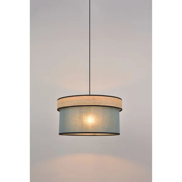 Corep Suspension En Raphia Et Coton D38cm Pétrole – Cylindre 4