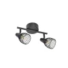 Corep Spot 2 Lumières En Metal Filaire Noir – Jaro 14