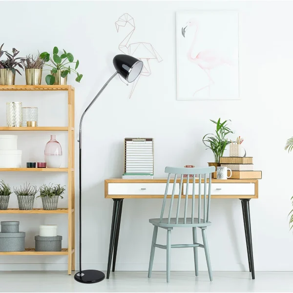Corep Lampadaire En Métal H155cm Noir – Arty 3
