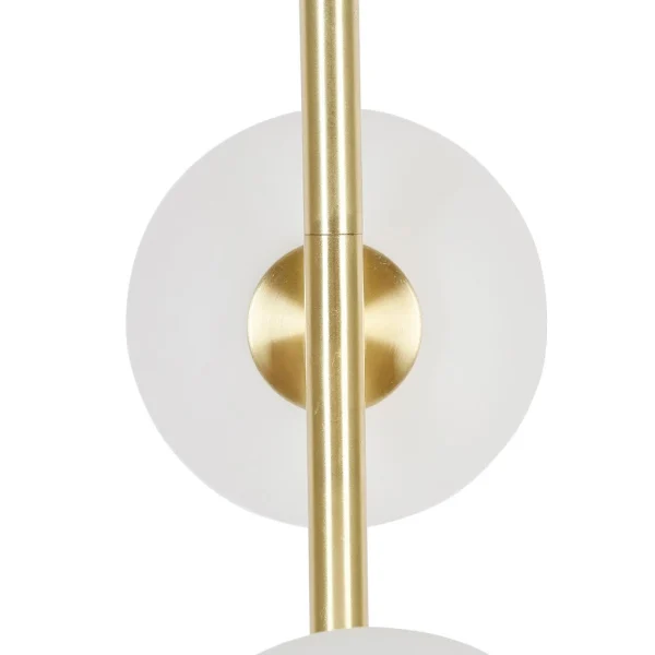 Opjet Lampe 2 Globes En Verre Opaline Doré – Edmond 8