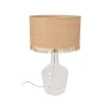 Corep Lampe En Verre Et Raphia Franges H48cm Naturel – Ibiza 19