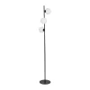 Opjet Lampadaire En Métal H152cm 3 Globes En Verre Opaline Noir – Edmond 11