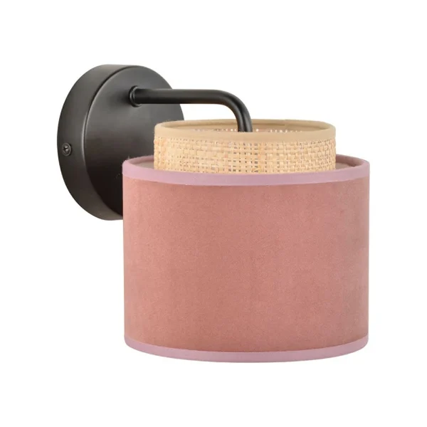 Corep Applique Boheme En Metal Et Velours H17cm Rose 7
