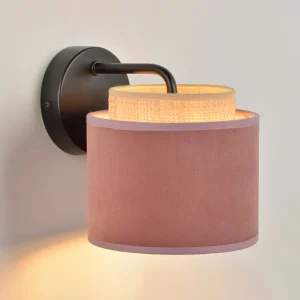 Corep Applique Boheme En Metal Et Velours H17cm Rose 21