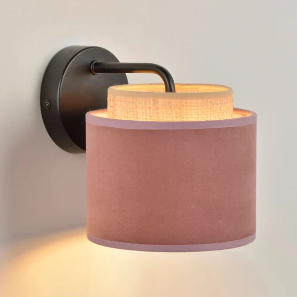 Corep Applique Boheme En Metal Et Velours H17cm Rose 8