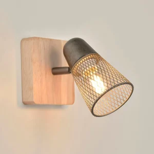 Corep Spot 1 Lumière En Métal H14.5cm Naturel Et Gris – Hillside 10