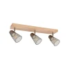 Corep Spot 3 Lumières En Métal H14.5cm Naturel Et Gris – Hillside 13