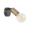 Corep Spot 1 Lumière En Métal Et Laiton H12.5cm Noir – Winston 25