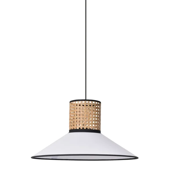 Corep Suspension En Coton Et Cannage D44cm Blanc – Pennsy 1