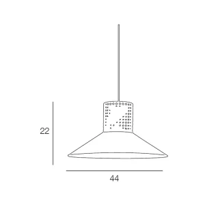 Corep Suspension En Coton Et Cannage D44cm Blanc – Pennsy 13
