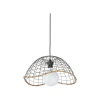 Corep Suspension En Métal Et Bambou D41cm Anthracite – Lanka 19