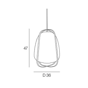 Corep Suspension En Bambou Et Papier D36cm Blanc – Akemi 10