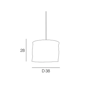Corep Suspension En Lin D38cm Moka – Linen 10