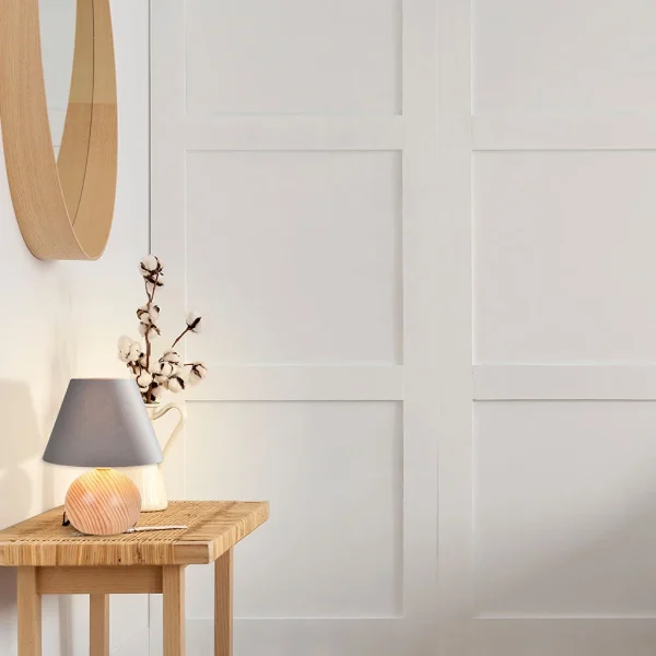 Corep Lampe En Bois Et Coton H24cm Ardoise – Rondo 6