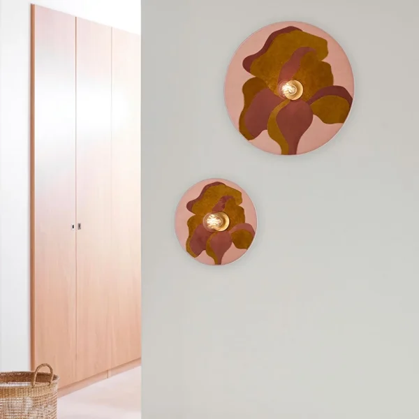 Market Set Applique En Métal, Velours Et Lin H40cm Pivoine – Sonia Laudet Nostalgia 6