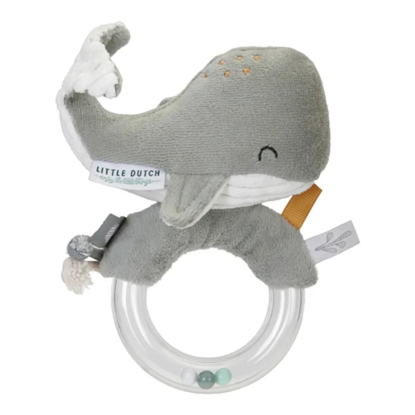 Little Dutch Anneau Hochet Baleine – Ocean Mint 1