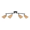 Corep Spot 4 Lumières En Raphia L60cm Naturel – Playa 7