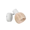 Corep Spot 1 Lumière En Métal Et Rotin Tressé H13cm Naturel – Calanques 22