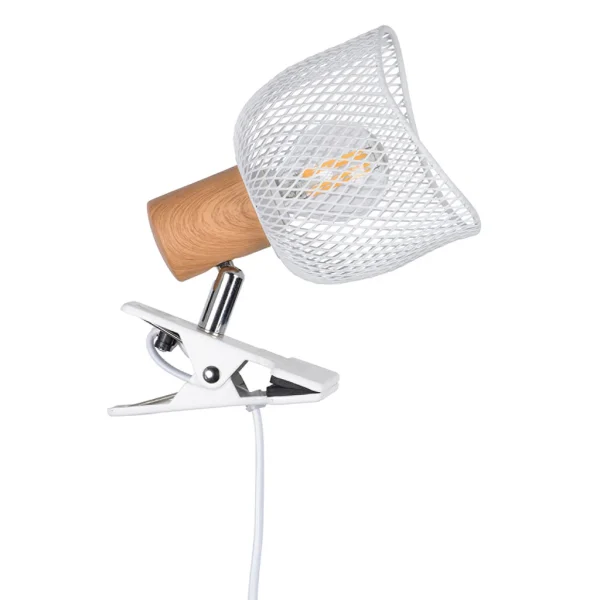 Corep Spot à Pince En Métal H19cm Blanc – Ottawa 1