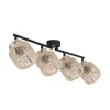 Corep Spot 4 Lumières En Métal Et Cordelette L66cm Naturel – Cancun 14