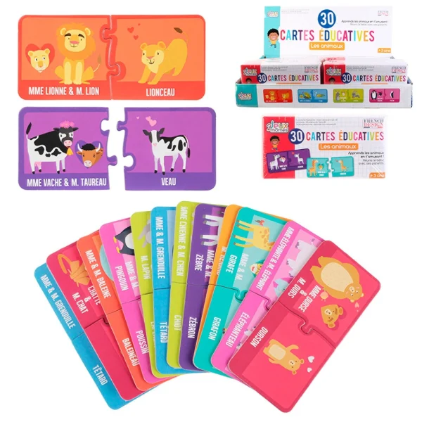 Home Déco Factory Carte Apprends Les Animaux X30 1