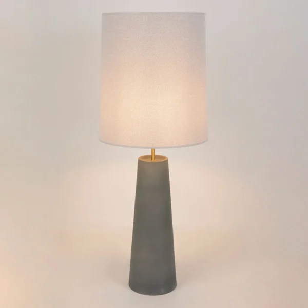Market Set Lampe En Céramique Et Tissu H101cm Gris – Cosiness 4