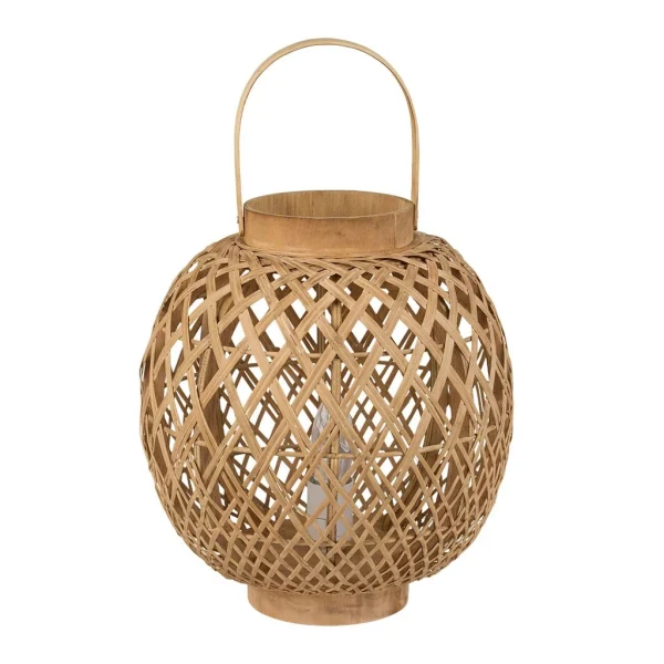 SEMA DESIGN Lampe Lanterne Cordey Naturel En Bambou, Fer 1