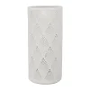 SEMA DESIGN Lampe Cylindre Crochet Blanc En Porcelaine 13