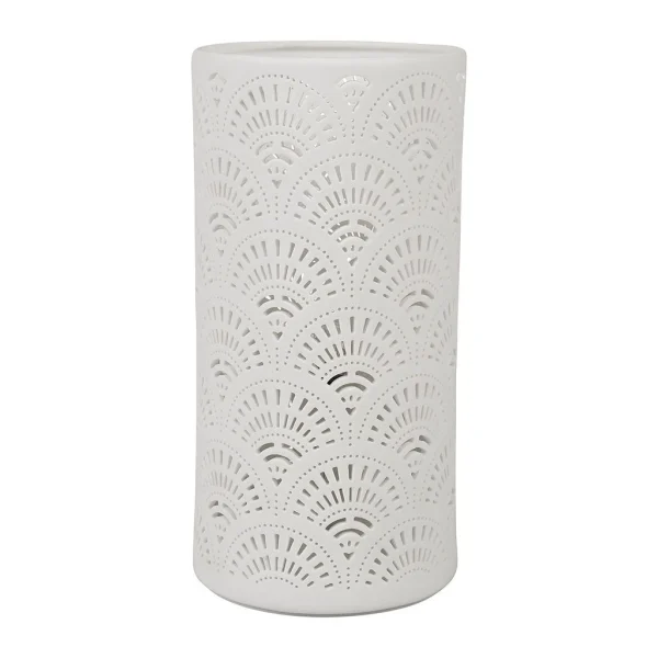SEMA DESIGN Lampe Cylindre Japan Blanc En Porcelaine 1