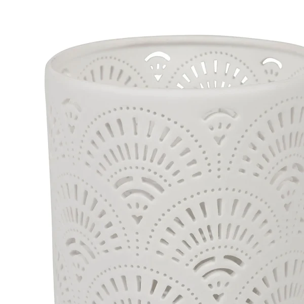 SEMA DESIGN Lampe Cylindre Japan Blanc En Porcelaine 3