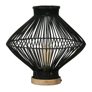 SEMA DESIGN Lampe En Fer Et Rotin D40cm Noir – Brasil 10