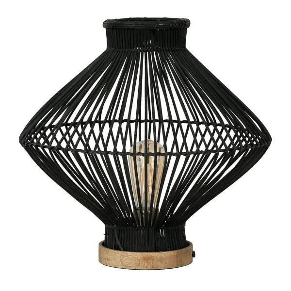 SEMA DESIGN Lampe En Fer Et Rotin D40cm Noir – Brasil 4